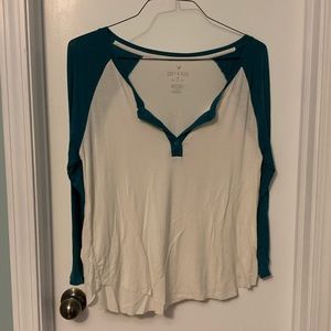 Large AEO Soft and Sexy Baseball Tee